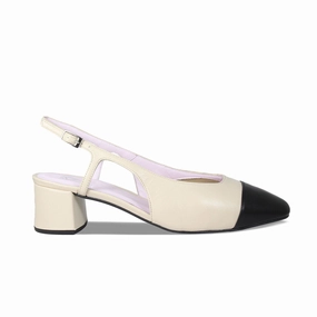 Venus: Cream & Black Leather