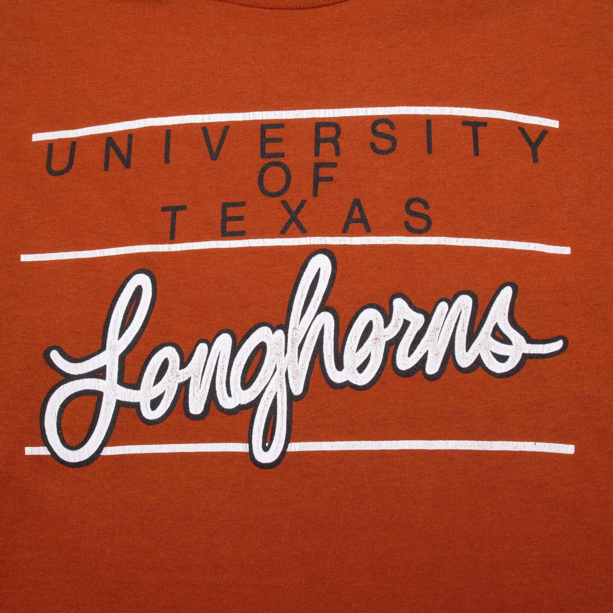 VINTAGE NCAA TEXAS LONGHORNS LATE 1980S TEE SHIRT LARGE MADE IN USA