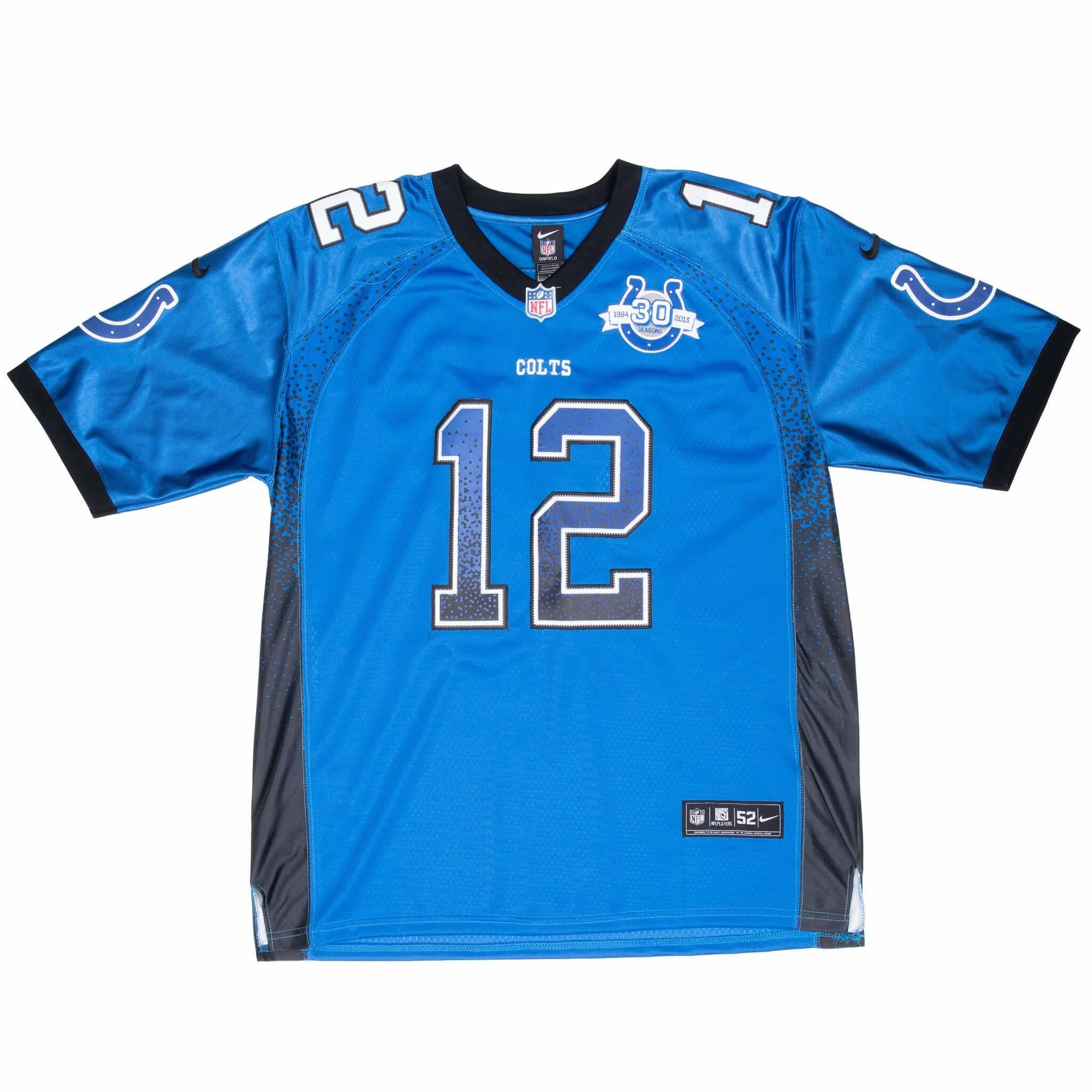 VINTAGE NFL INDIANAPOLIS COLTS #12 NIKE JERSEY 2013 SIZE 52