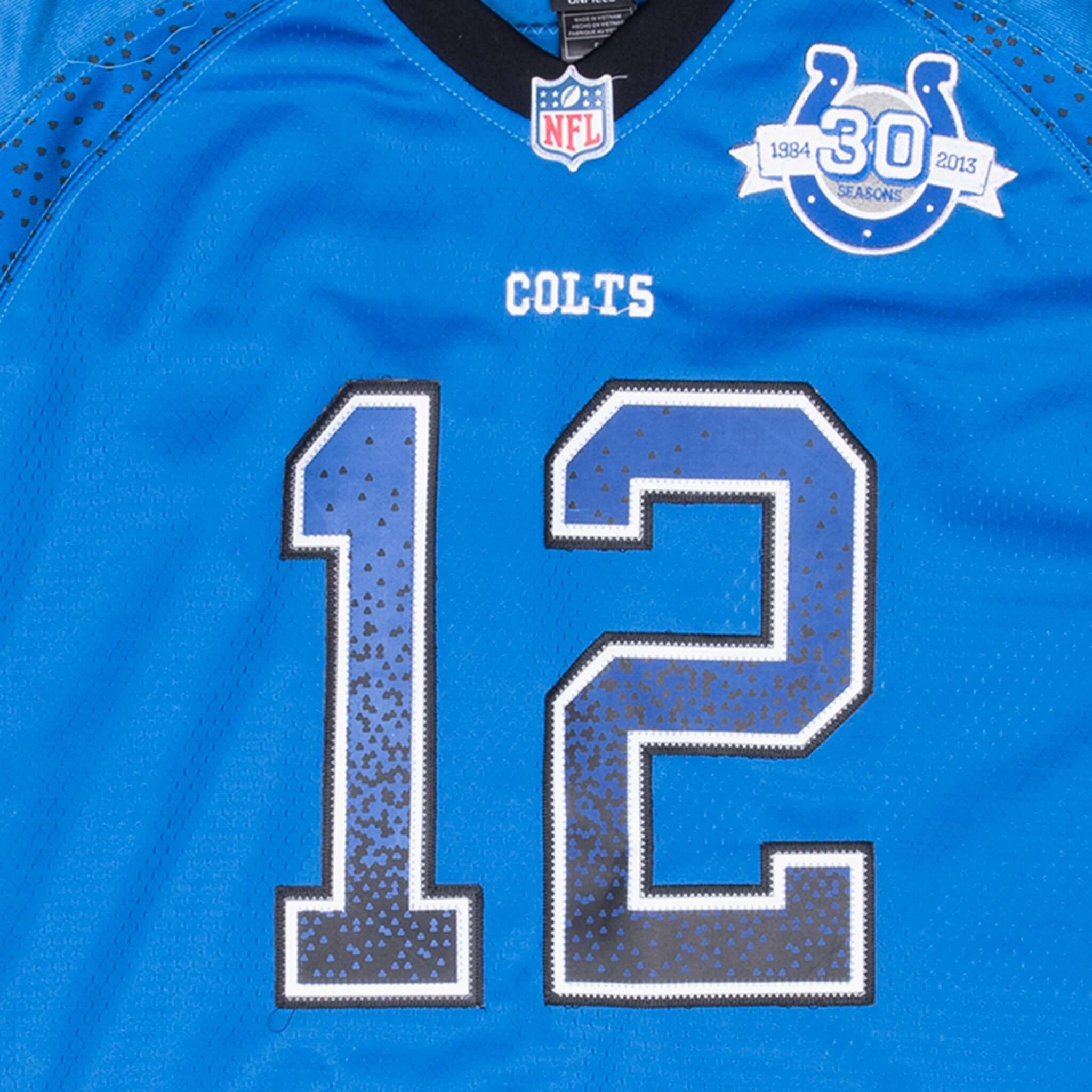 VINTAGE NFL INDIANAPOLIS COLTS #12 NIKE JERSEY 2013 SIZE 52
