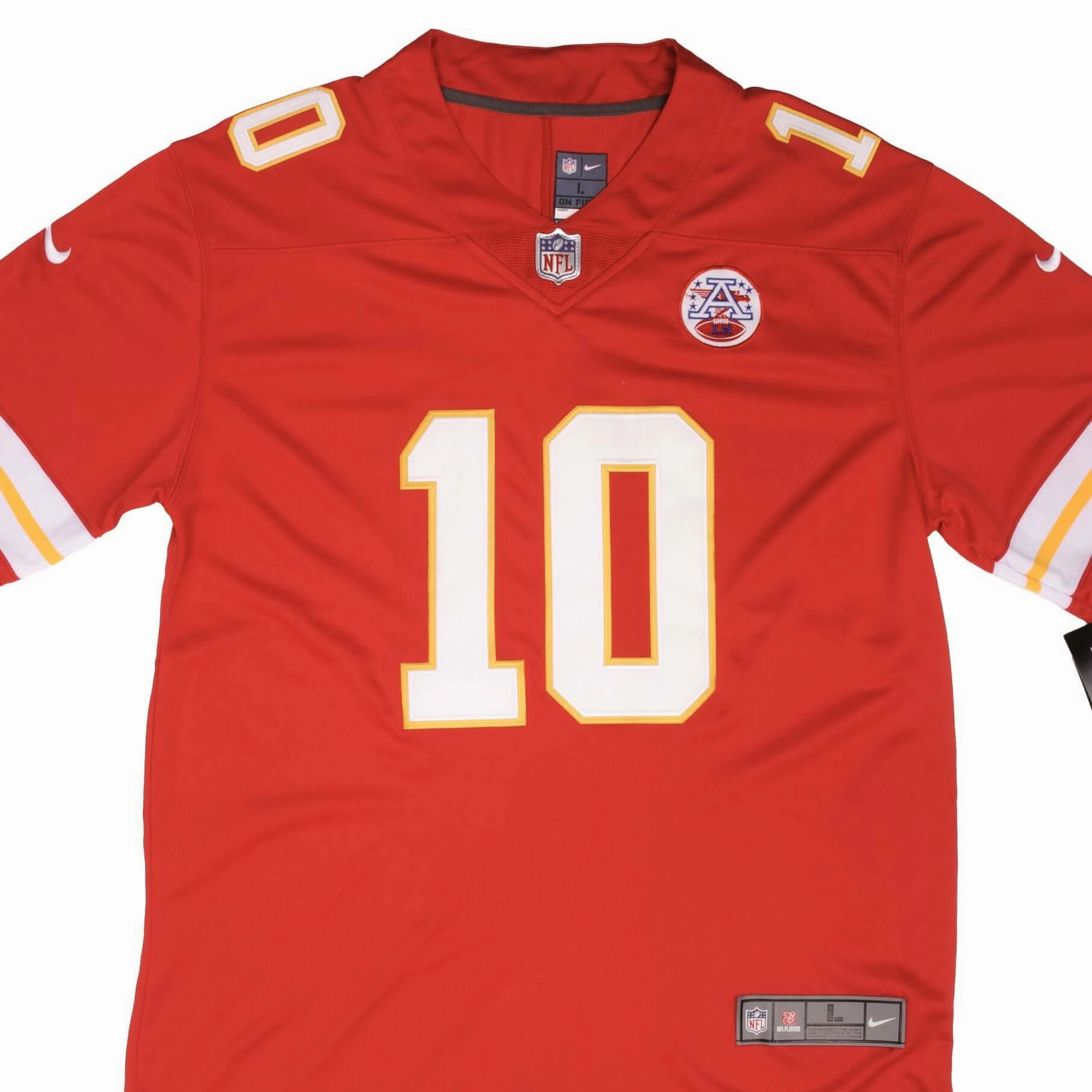 VINTAGE NFL KANSAS CITY CHEIFS TYREEK HILL #10 NIKE JERSEY SIZE LARGE DEADSTOCK
