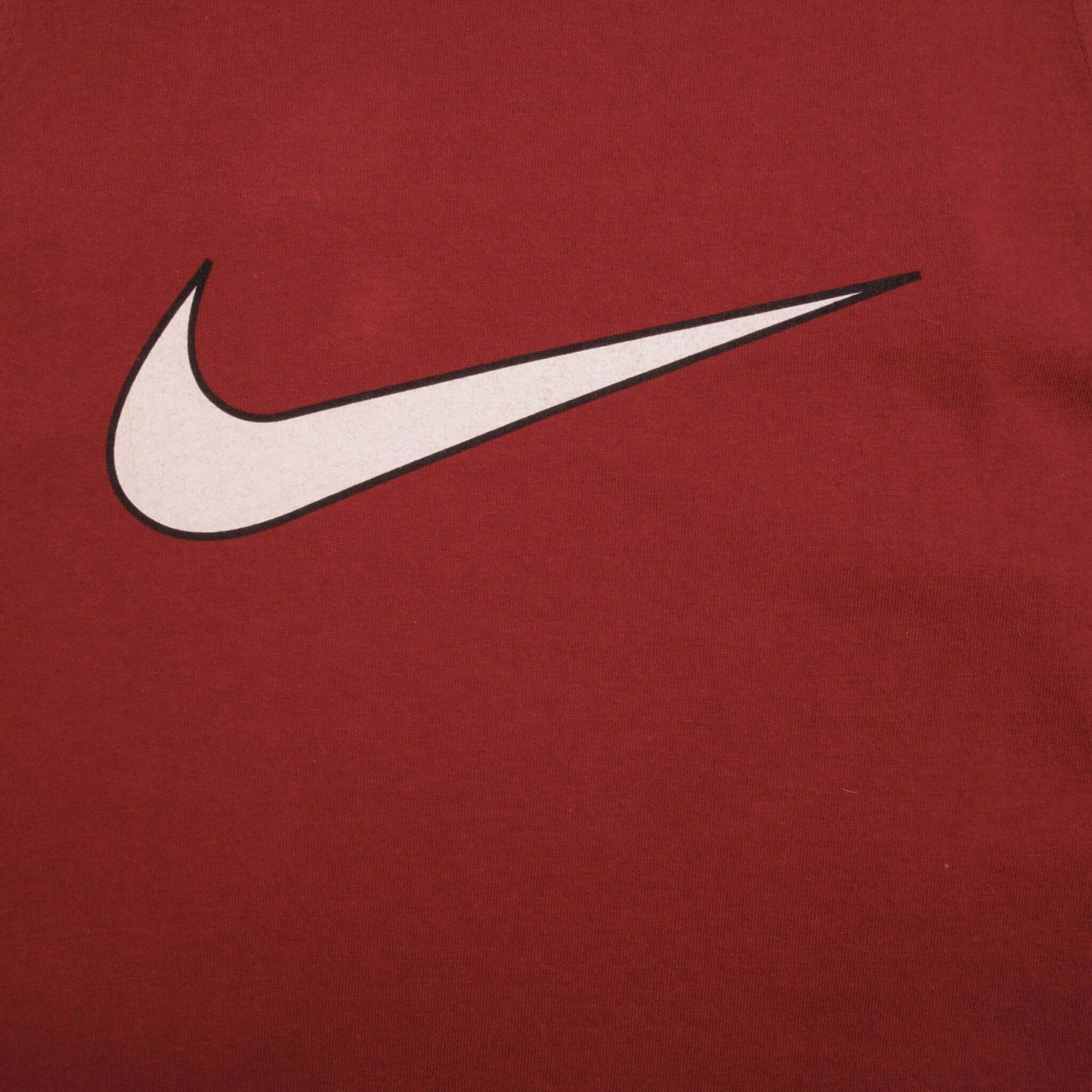 VINTAGE NIKE BIG SWOOSH RED TANK TOP TEE SHIRT 1990S SIZE LARGE MADE IN USA