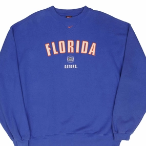 VINTAGE NIKE CENTER SWOOSH GATORS FOOTBALL SWEATSHIRT 1990S SIZE MEDIUM