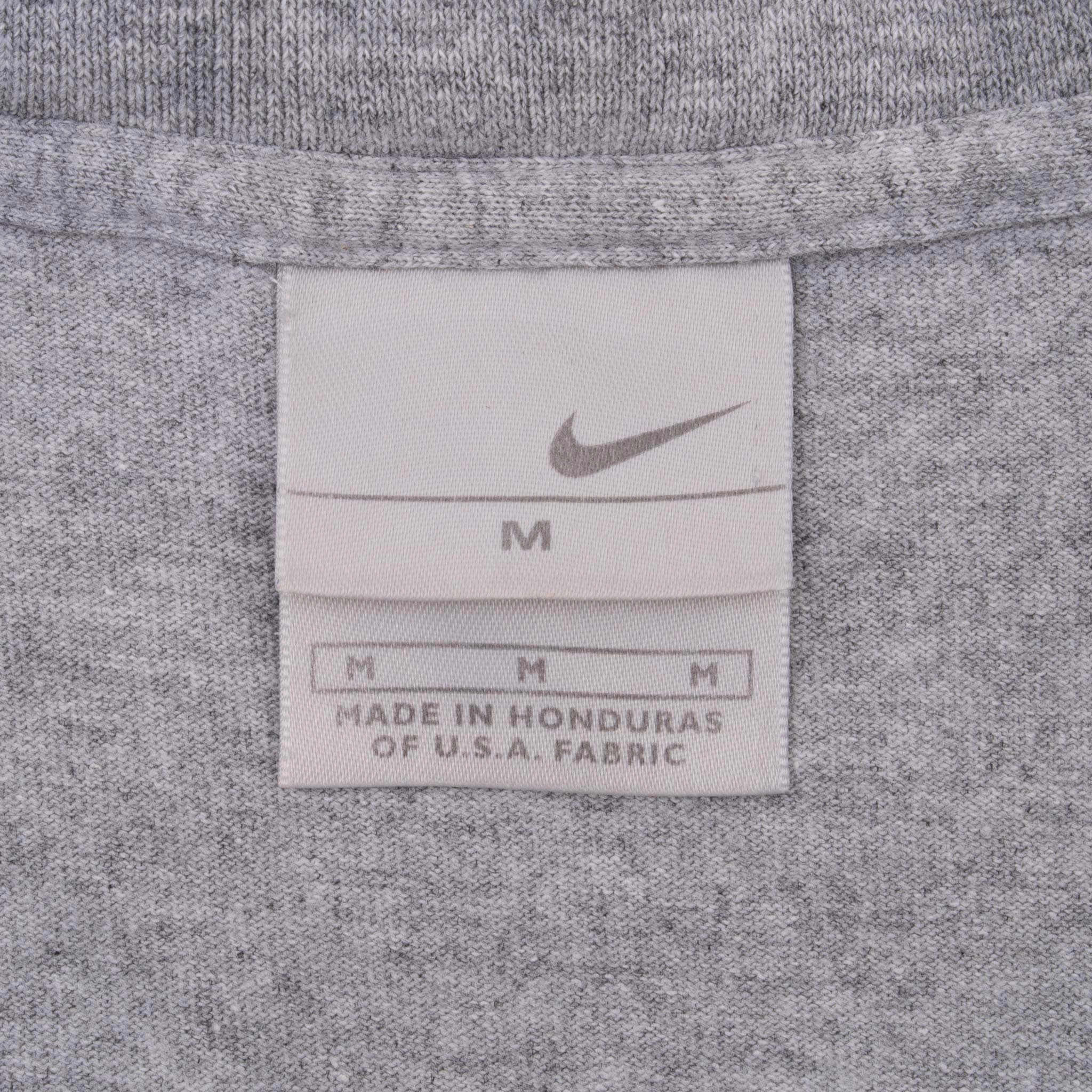VINTAGE NIKE CENTER SWOOSH GREY TANK TOP TEE SHIRT 2000S MEDIUM