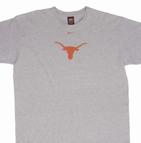 VINTAGE NIKE CENTER SWOOSH NCAA TEXAS LONGHORNS TEE SHIRT 1990S SIZE XL