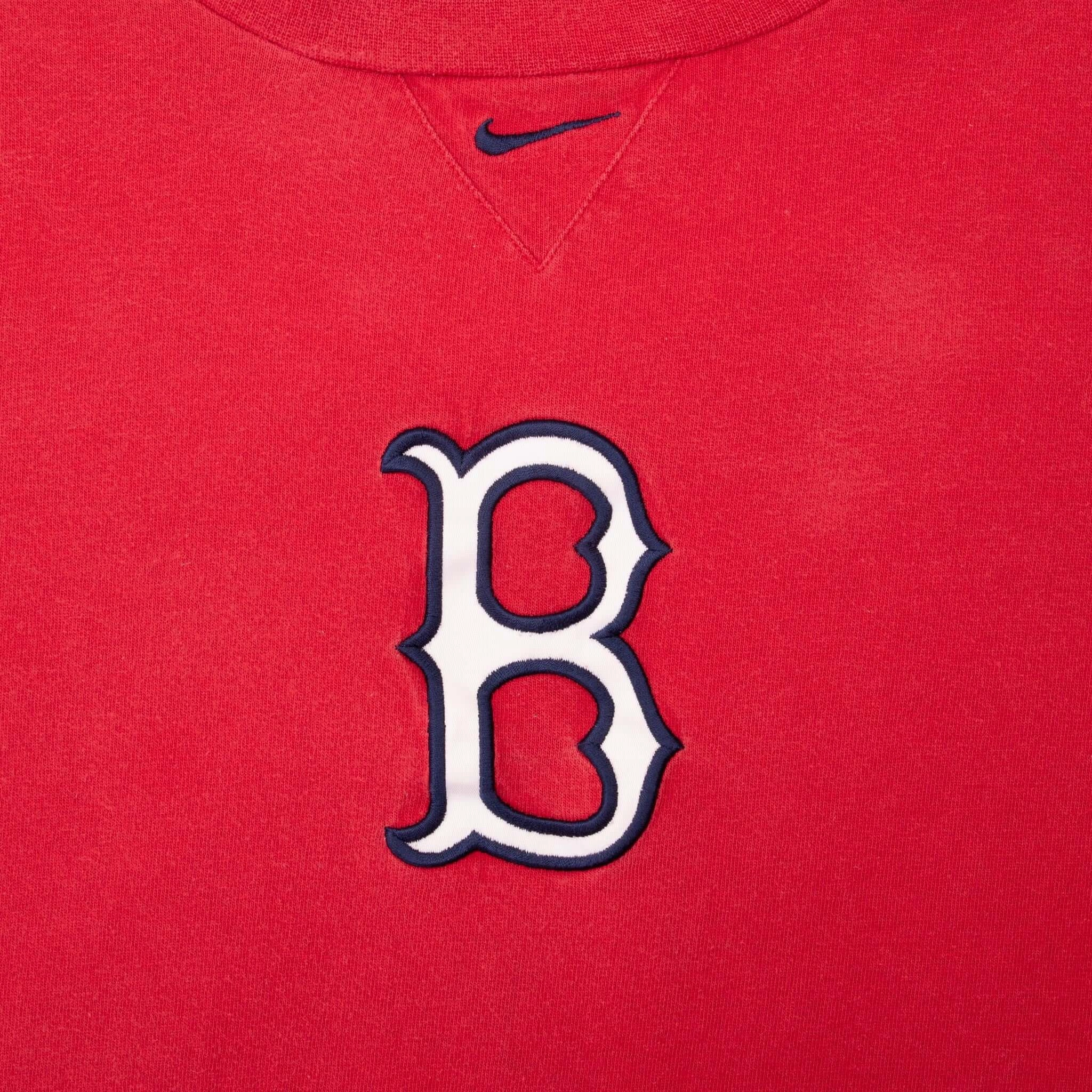 VINTAGE NIKE MLB BOSTON RED SOX CENTER SWOOSH TEE SHIRT 2000S 2XL