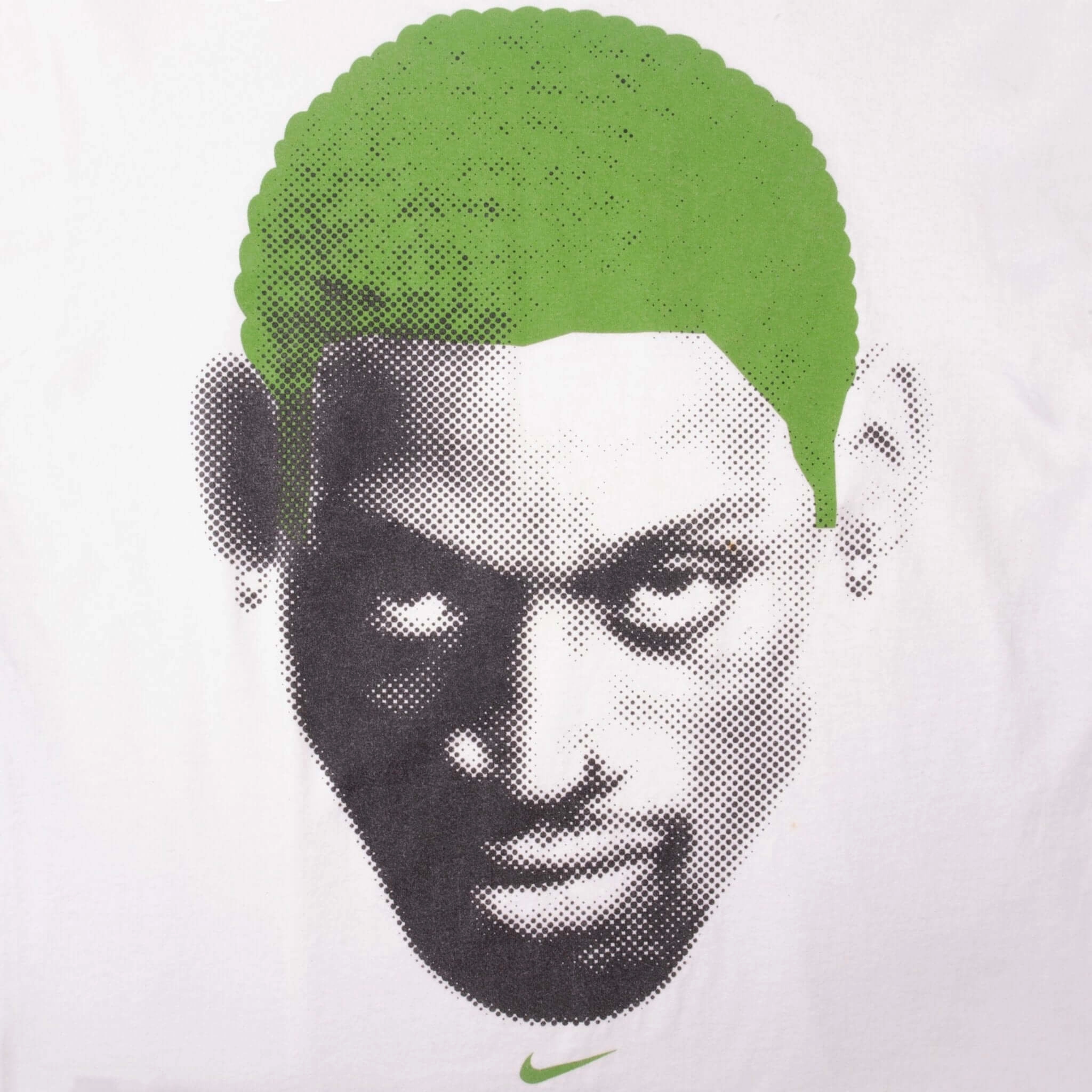 VINTAGE NIKE NBA DENNIS RODMAN LATE 1990S TEE SHIRT MEDIUM MADE USA