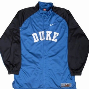 VINTAGE NIKE NCAA DUKE UNIVERSITY TRACK JACKET 1990S LARGE