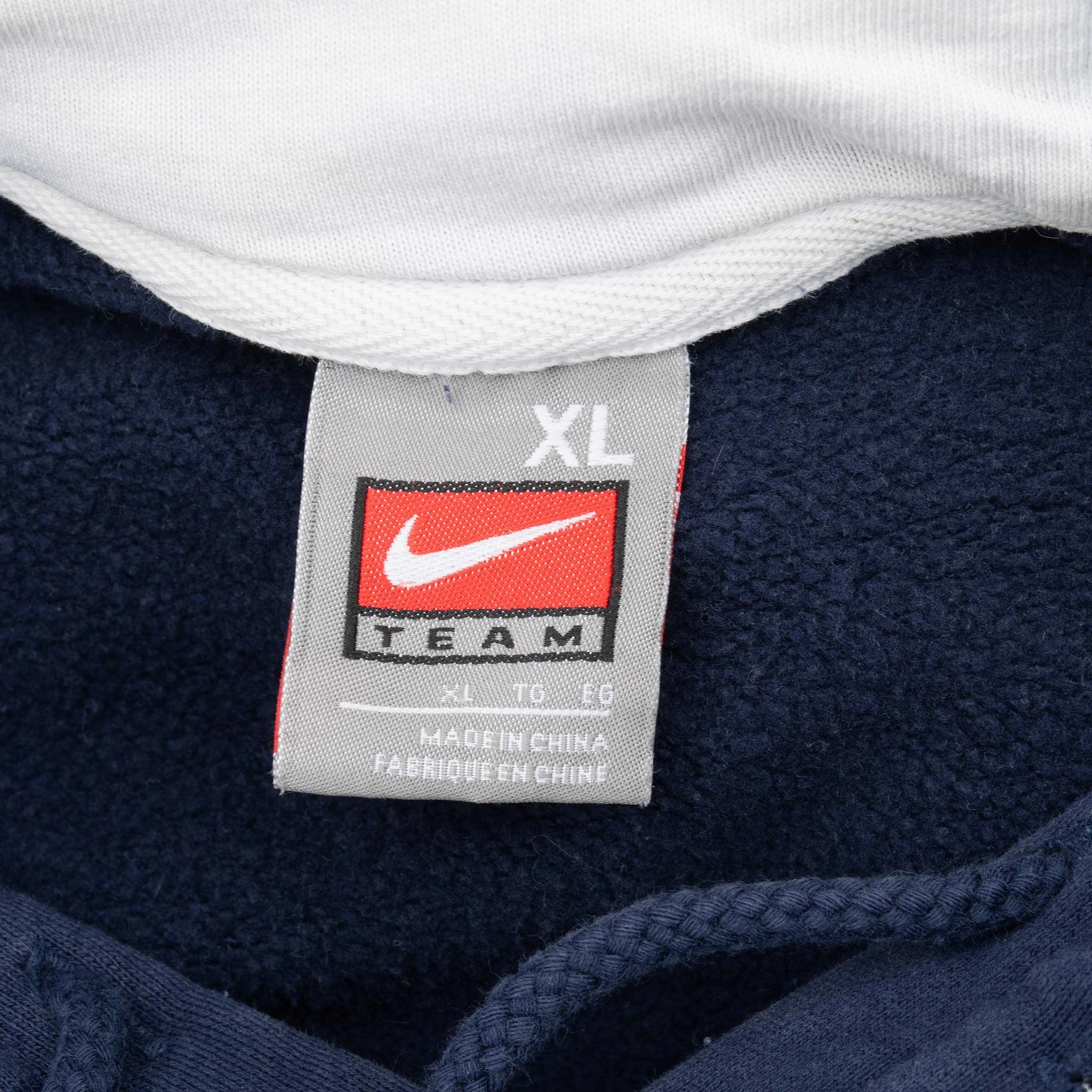 VINTAGE NIKE NCAA UCONN BLUE HOODIE SWEATSHIRT 2000S XL