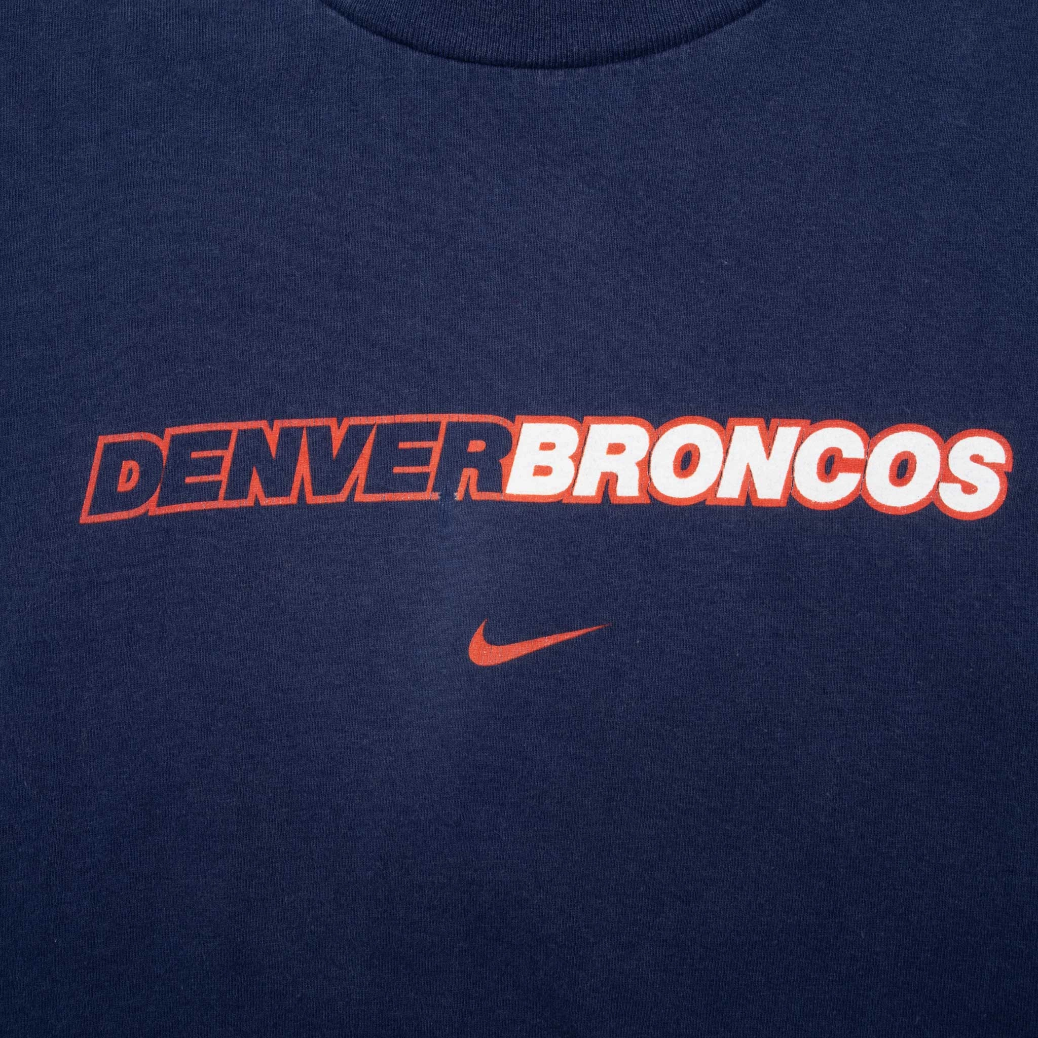 VINTAGE NIKE NFL DENVER BRONCOS TEE SHIRT 1990S MEDIUM