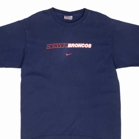 VINTAGE NIKE NFL DENVER BRONCOS TEE SHIRT 1990S MEDIUM