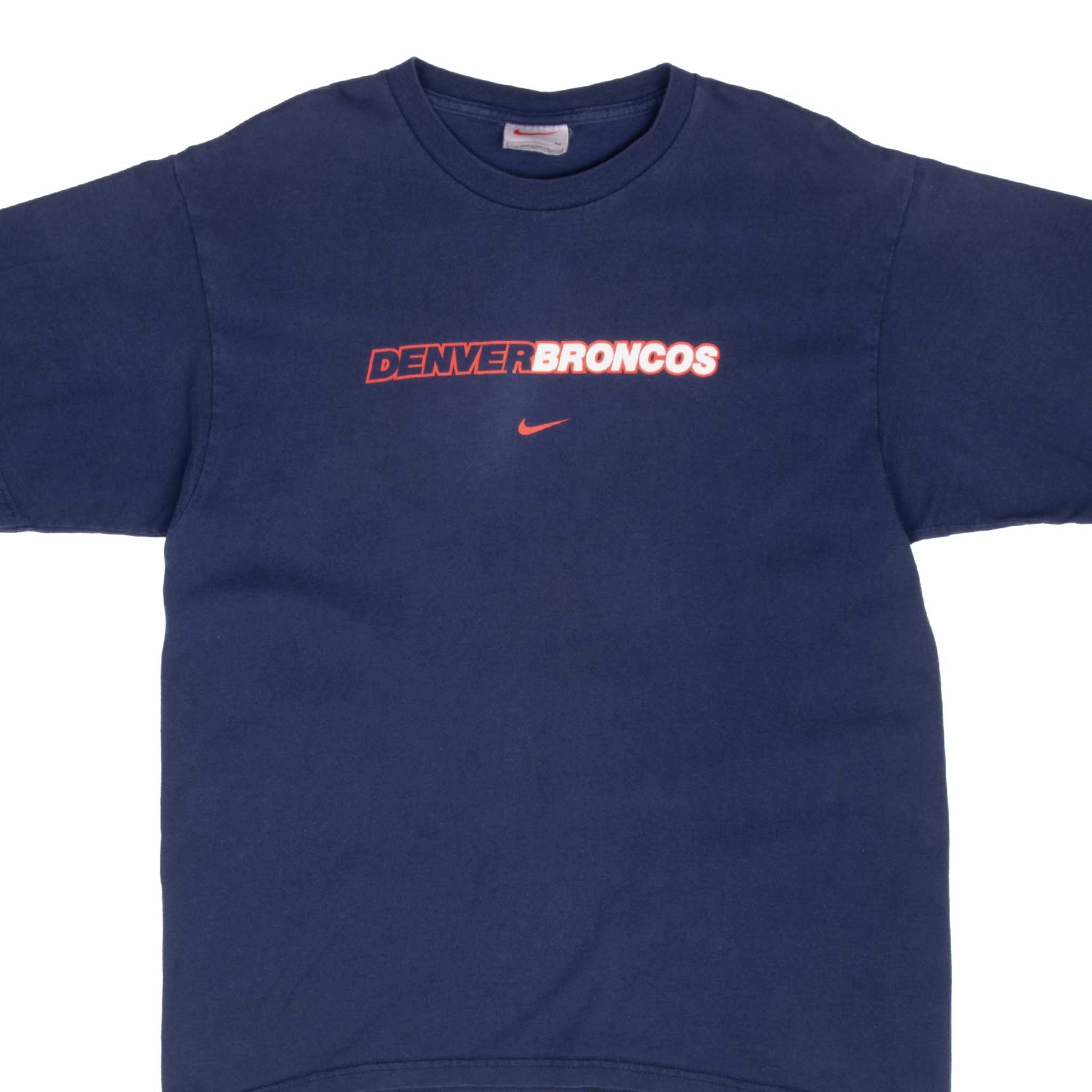 VINTAGE NIKE NFL DENVER BRONCOS TEE SHIRT 1990S MEDIUM
