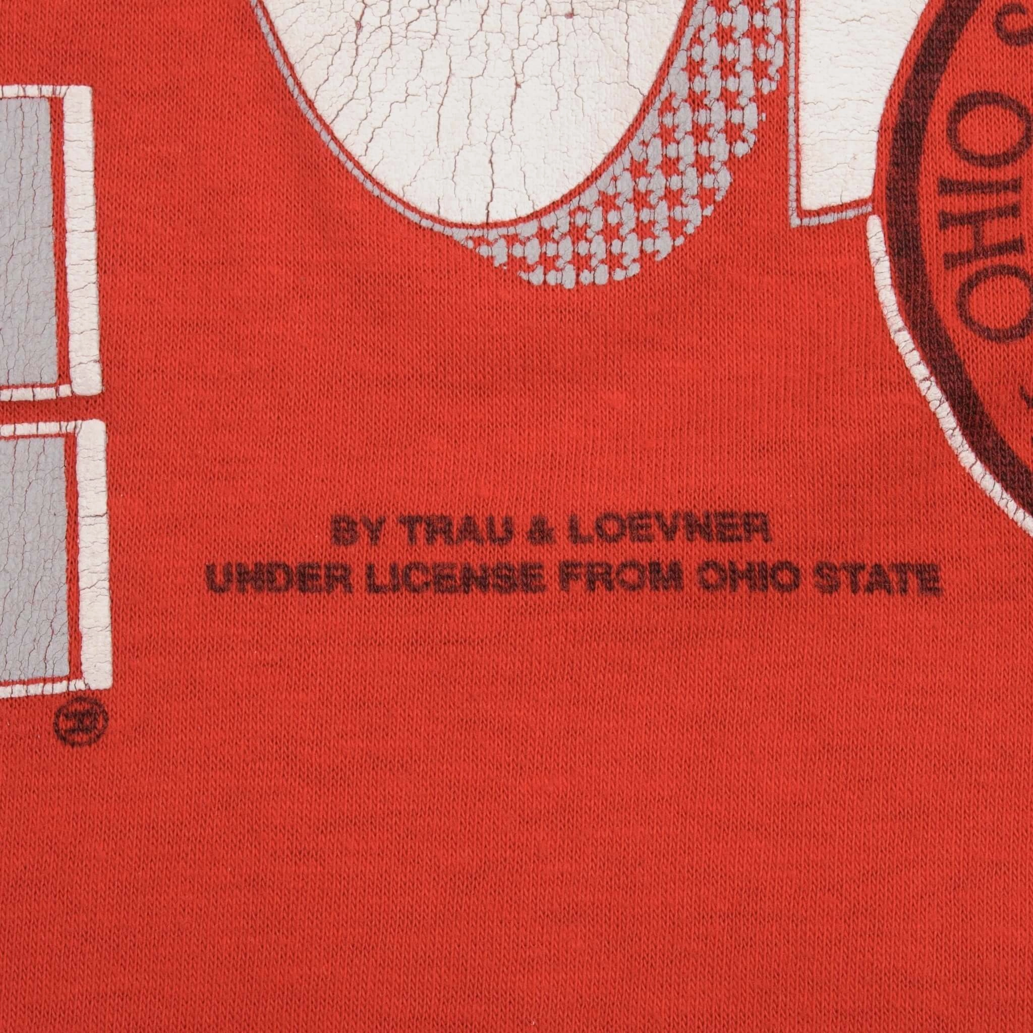 VINTAGE OHIO STATE BUCKEYES FOOTBALL OSU TEE SHIRT 1990S SIZE LARGE MADE IN USA