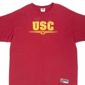 VINTAGE USC TROJANS NIKE SWOOSH RED TEE SHIRT 2000S 2XL